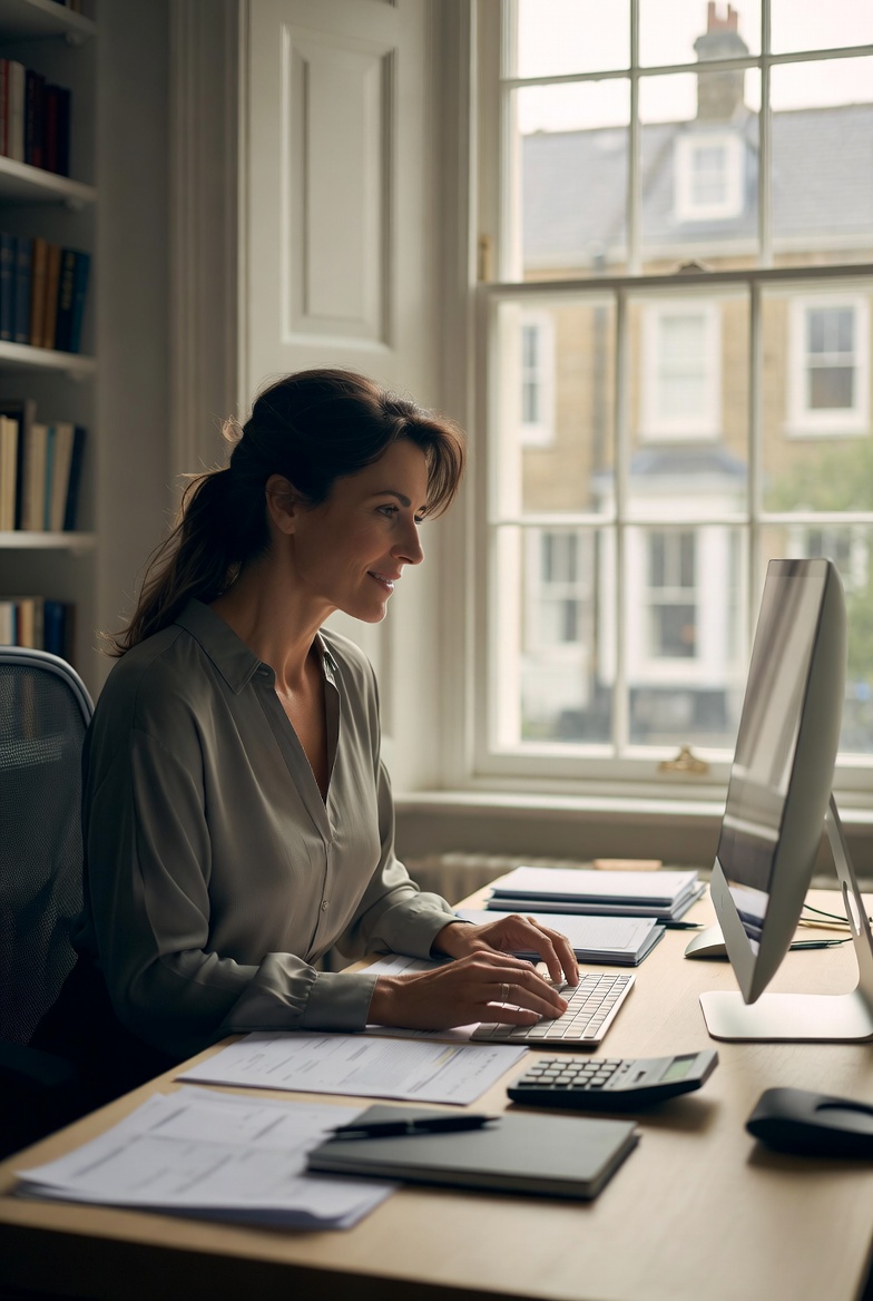 Accountant business landline professional image