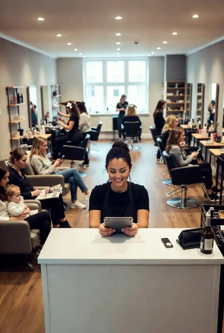 Salon business landline filling every chair