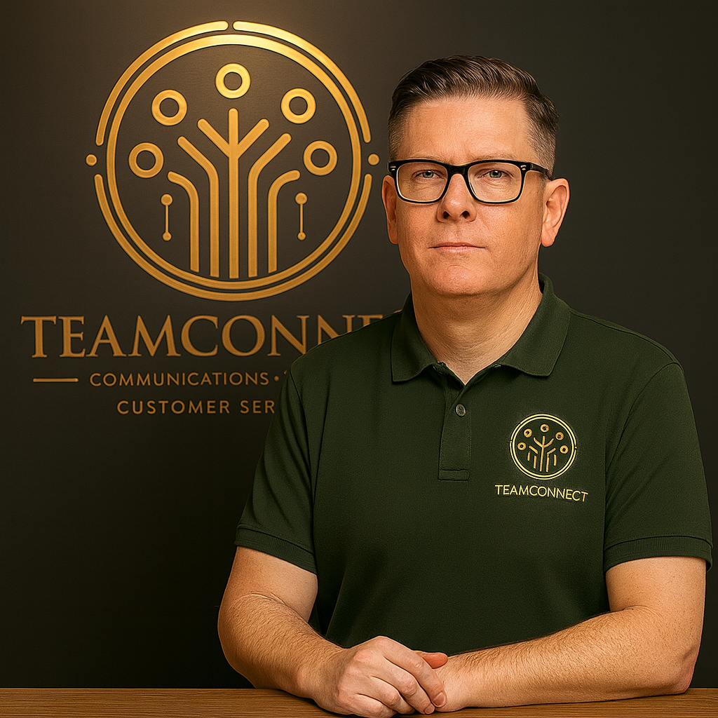 Ethan Powell, customer success specialist helping businesses maximize their Team-Connect landline benefits