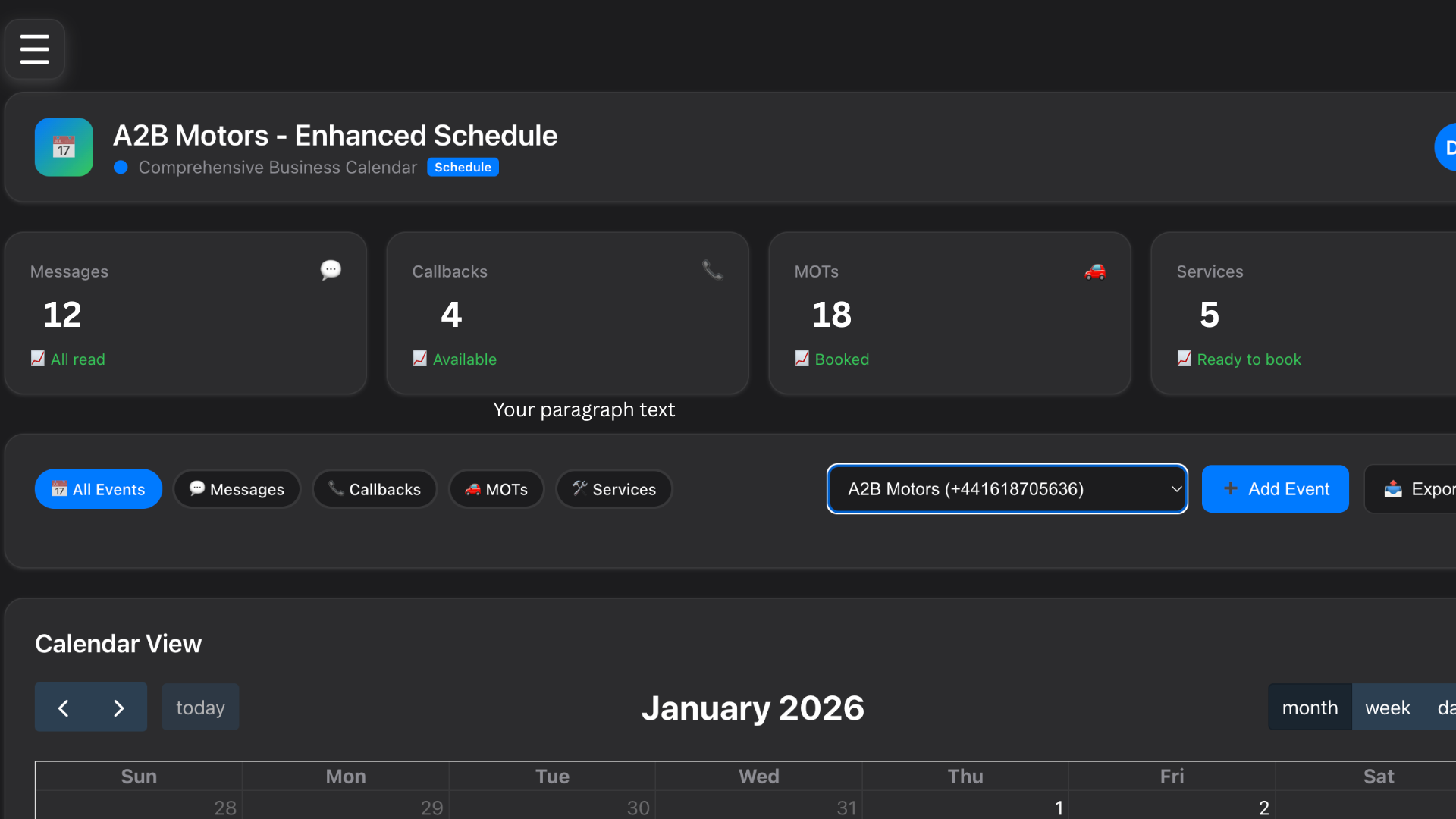AI Receptionist Interface Johno Groats