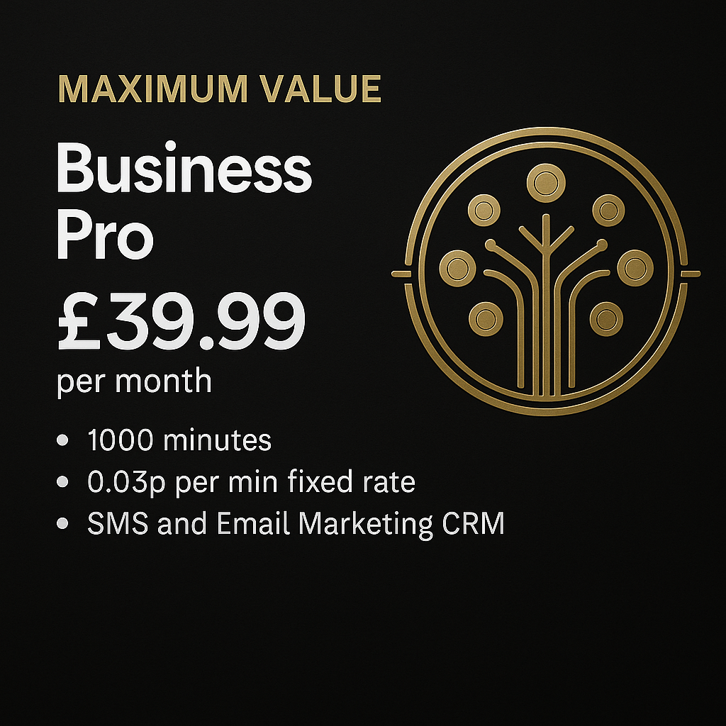 Business Pro landline package features and benefits overview in Team-Connect interface