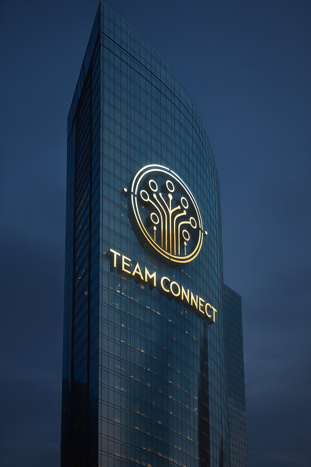 Team Connect head office building exterior with company logo displayed